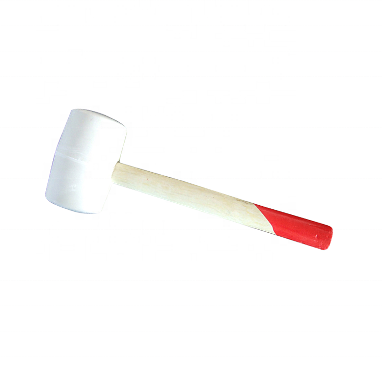 Powerbuilt 16 Ounce White Mallet Búa hai mặt chống va đập đàn hồi cao với tay cầm bằng gỗ cứng